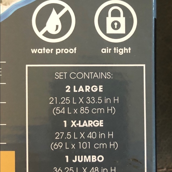 New in Box EASY HOME 4 Piece Vacuum Storage Bags - Picture 3 of 8